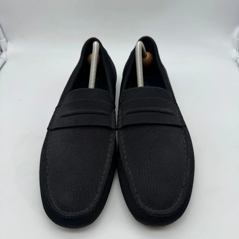 Rothy's Men's The Driver Loafers Black Knit Slip On Shoes‎ Size 11.5